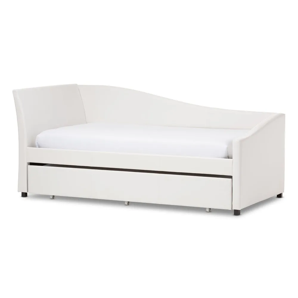 Zavior White Wood Bedroom Set with Storage Units in Multiple Sizes