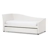Zavior White Wood Bedroom Set with Storage Units thumbnail 10