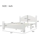 Zavior White Wood Bedroom Set with Storage Units thumbnail 9