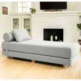 Jaxx Avida Daybed – Fold Out Queen Sleeper – Premium Boucle: Sleek and Modern Lounge for Relaxing and Overnight Guests – furniture thumbnail 4