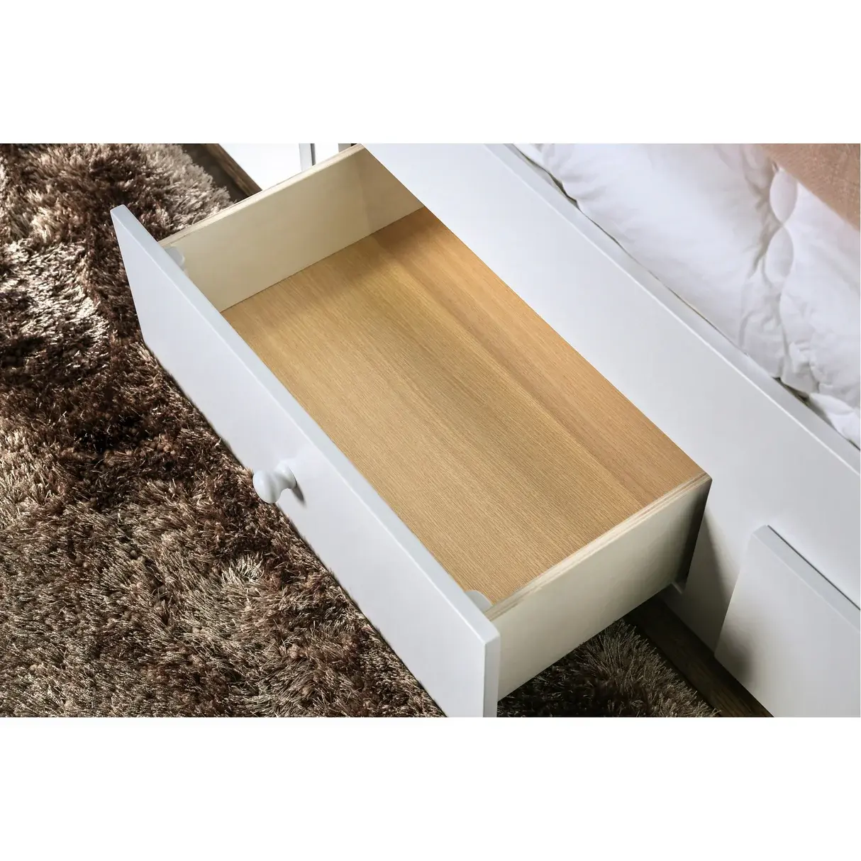 Daja Transitional Full Solid Wood Storage Daybed by Furniture of America – furniture