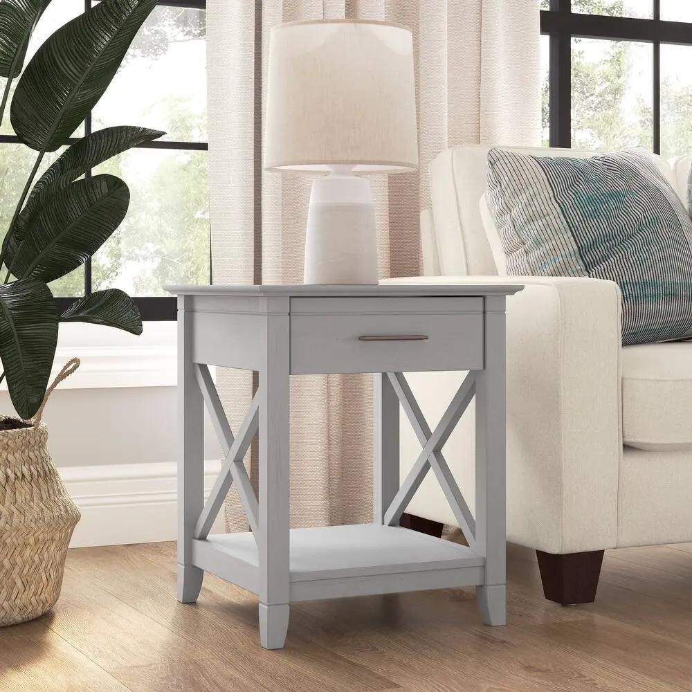 Key West End Table with Storage by Bush Furniture – furniture