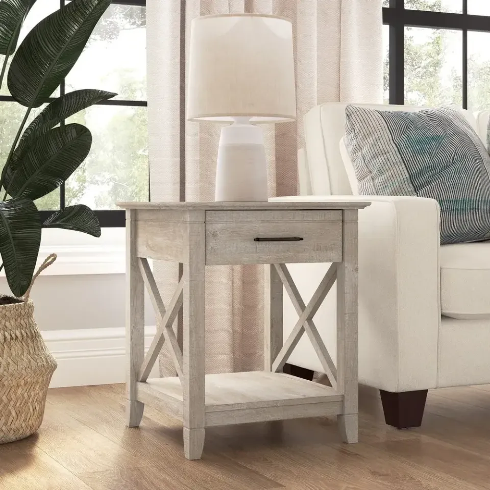 Key West End Table with Storage by Bush Furniture – furniture - product image 4