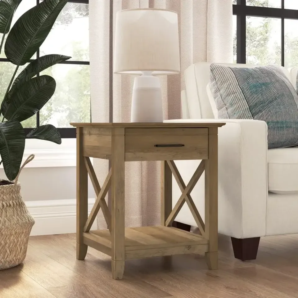 Key West End Table with Storage by Bush Furniture – furniture - product image 6