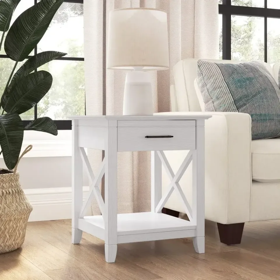 Key West End Table with Storage by Bush Furniture – furniture - product image 7