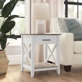 Key West End Table with Storage by Bush Furniture – furniture thumbnail 1