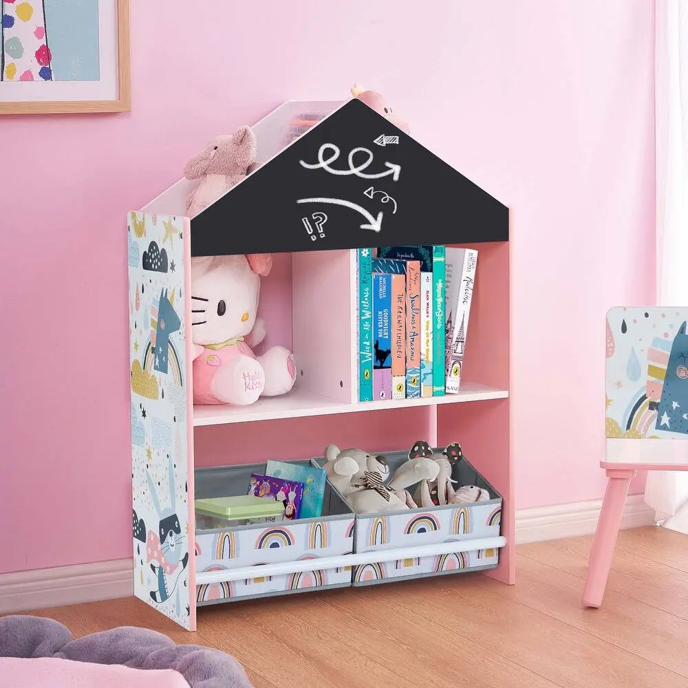 Simple Bookshelf in White & Black – furniture