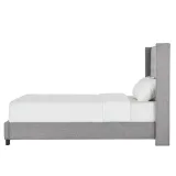 Melina Style Tufted Linen Bed With Wingback – furniture thumbnail 4