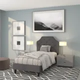 Arched Tufted Upholstered Platform Bed – furniture
