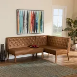 Riordan Mid-Century Modern 2-Piece Dining Nook Banquette Set – furniture thumbnail 4