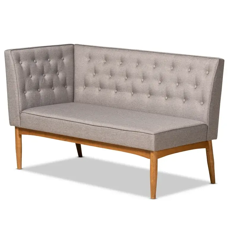 Riordan Mid-Century Modern 2-Piece Dining Nook Banquette Set – furniture