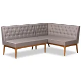 Riordan Mid-Century Modern 2-Piece Dining Nook Banquette Set – furniture thumbnail 6