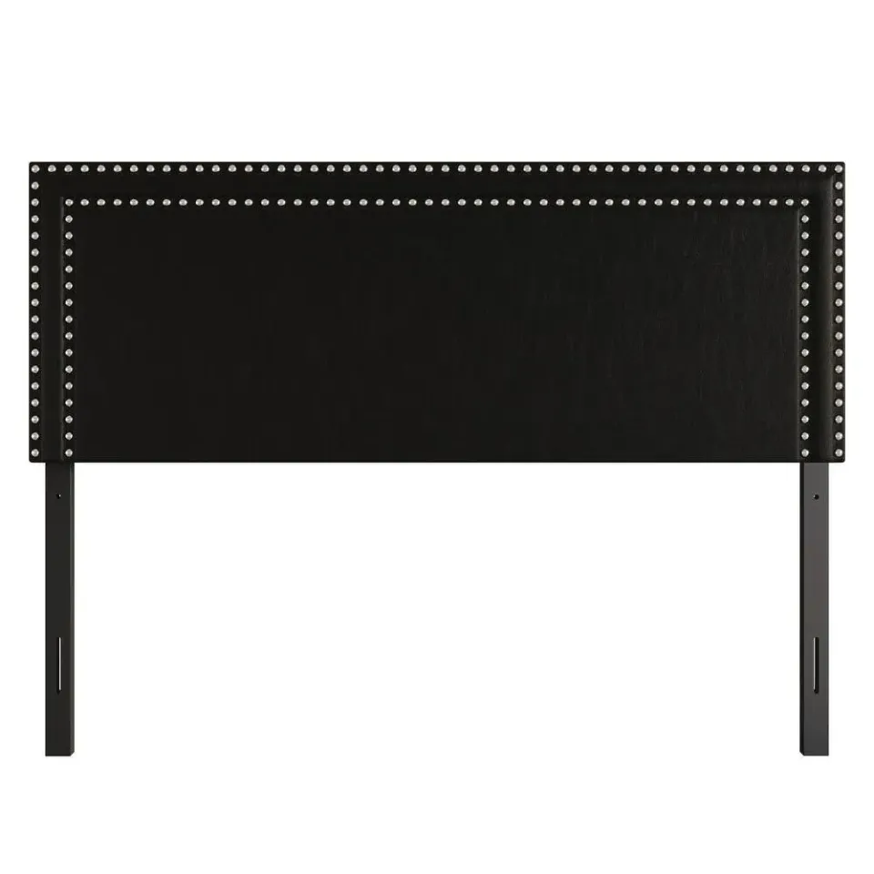 Zavior Dark Grey Velvet Ottoman Bed with Studded Headboard - product image 5