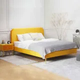 Velvet Upholstered Bed – furniture thumbnail 2