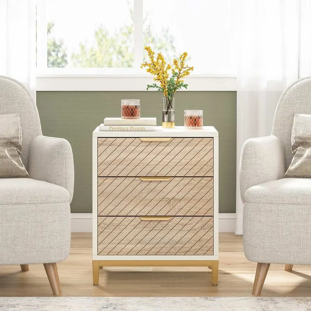 3-Drawer Nightstands for Bedrooms – furniture