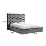 Zavior Daxia Tufted Upholstered Platform Bed thumbnail 8