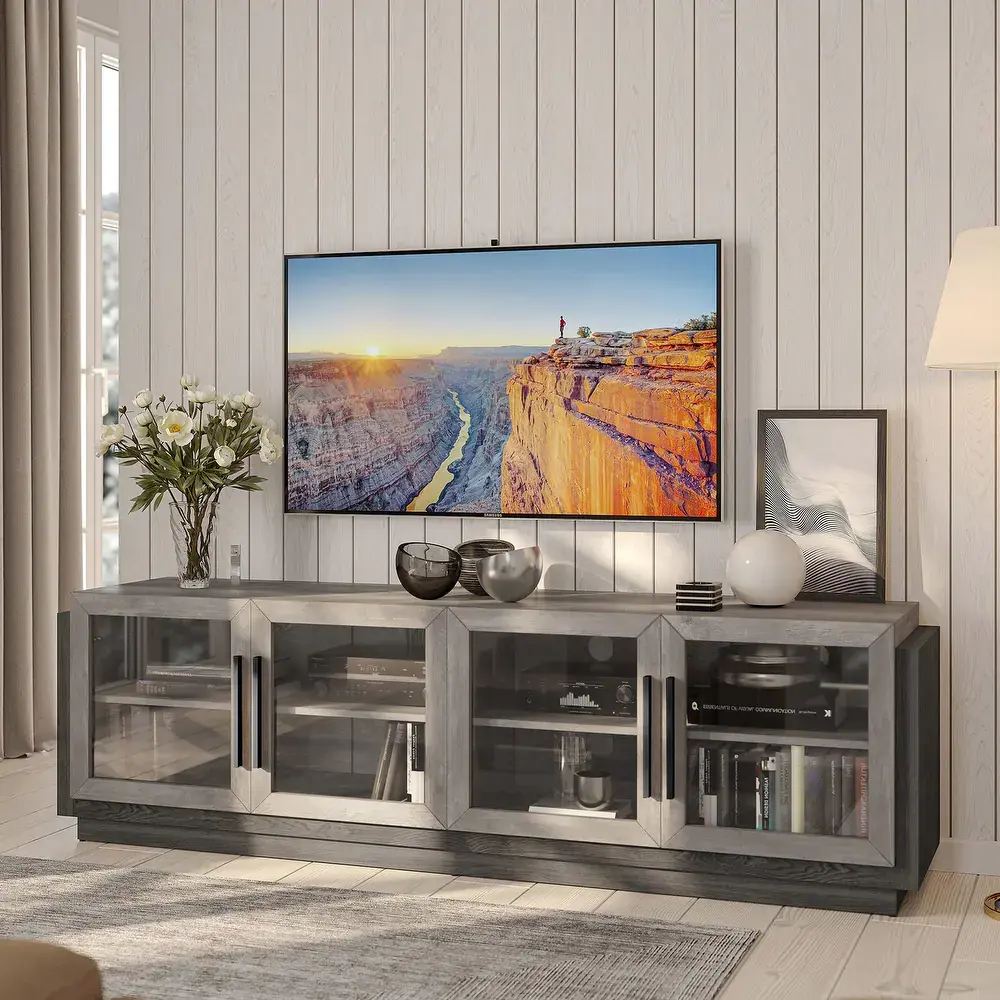 BELLEZE Brixston 70″ TV Stand for TVs up to 75″ – furniture