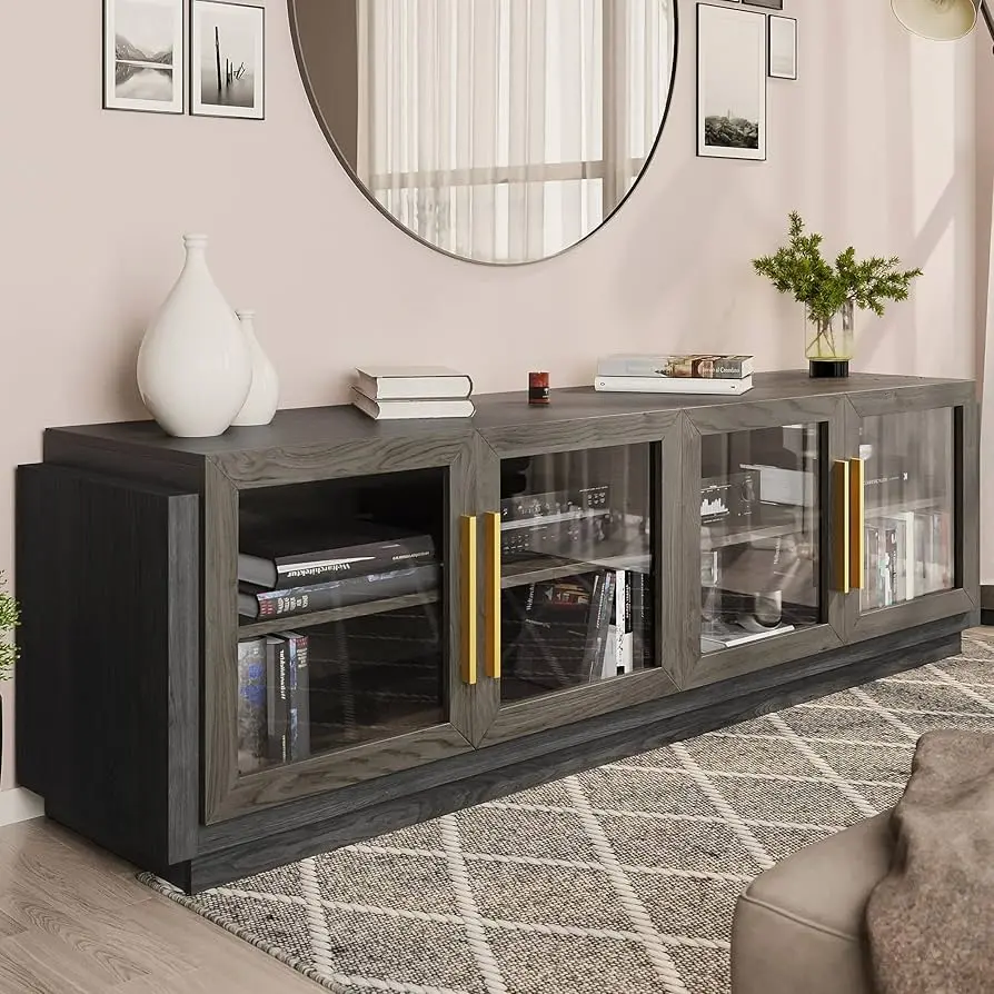 BELLEZE Brixston 70″ TV Stand for TVs up to 75″ – furniture