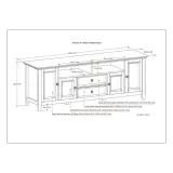 WYNDENHALL 72 inch Wide Transitional TV Media Stand For TVs up to 80 inches – furniture thumbnail 5