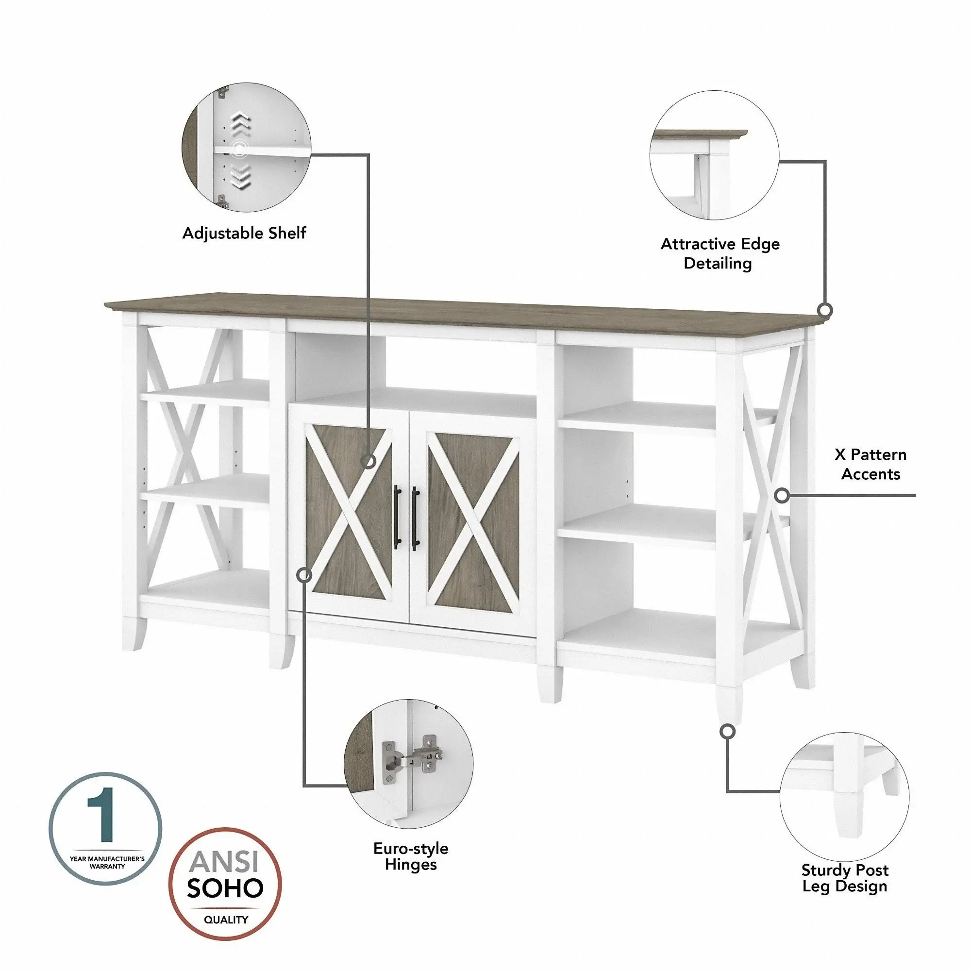 Key West Tall TV Stand with Storage – furniture