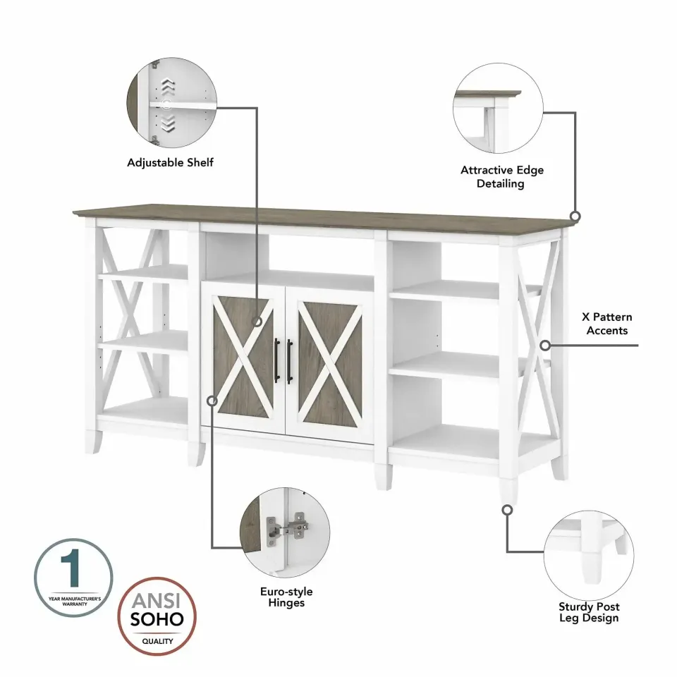 Key West Tall TV Stand with Storage – furniture - product image 6