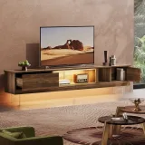 LED TV Stands Modern Entertainment Center for 85″ TV with Drawer – 80 inches – furniture thumbnail 2