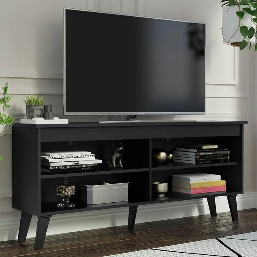 Madesa 65 inch TV Stand with 4 shelves, Wood/MDF Entertainment Center – furniture