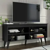Madesa 65 inch TV Stand with 4 shelves, Wood/MDF Entertainment Center – furniture thumbnail 2
