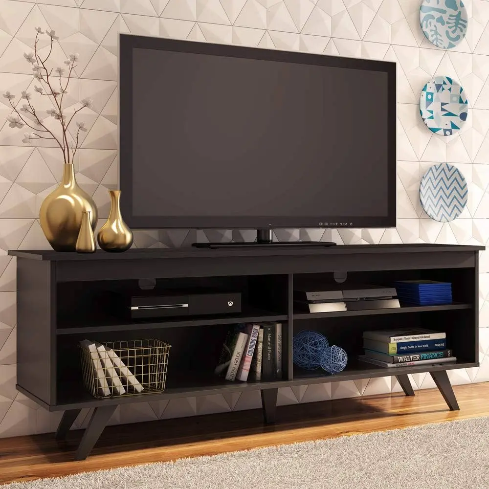 Madesa 65 inch TV Stand with 4 shelves, Wood/MDF Entertainment Center – furniture