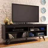 Madesa 65 inch TV Stand with 4 shelves, Wood/MDF Entertainment Center – furniture thumbnail 3