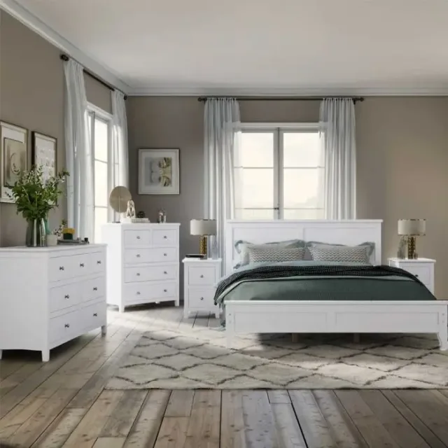Zavior Furniture Bedroom Set, bed, nightstand x 2, chest, dresser – furniture