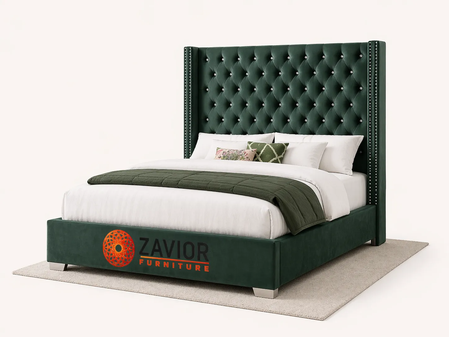 Zavior Diamond Tufting Wall Panel Bed