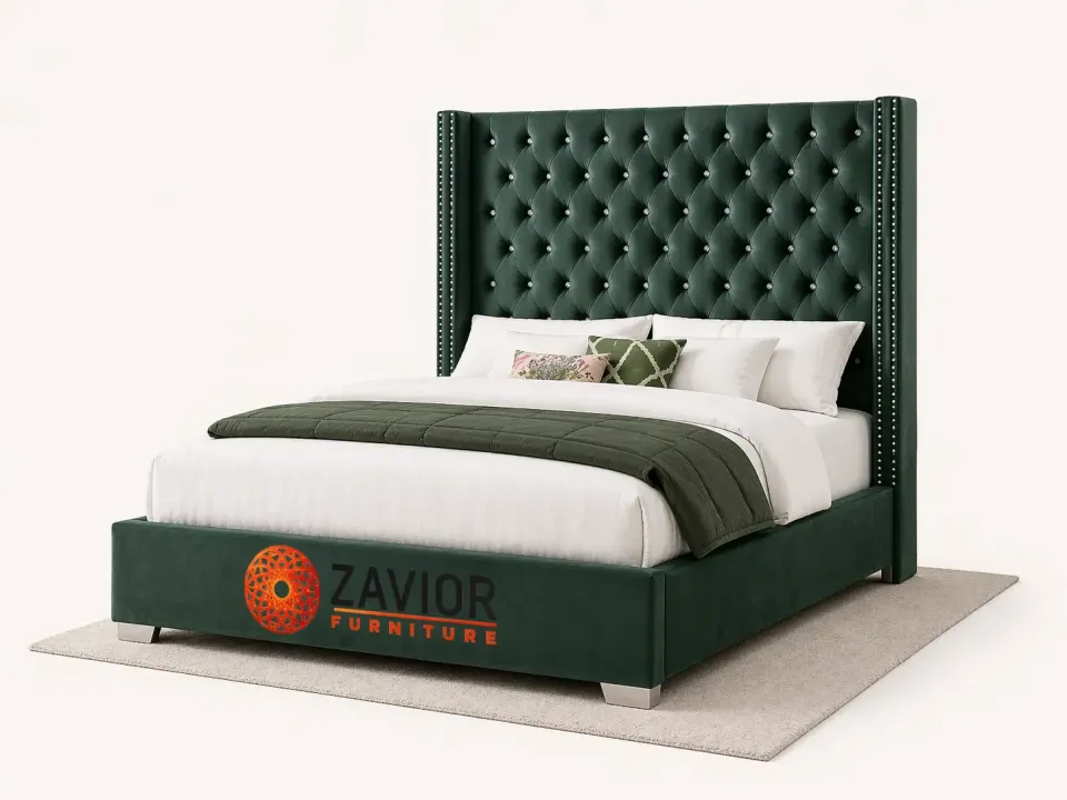 Zavior Diamond Tufting Wall Panel Bed - product image 1