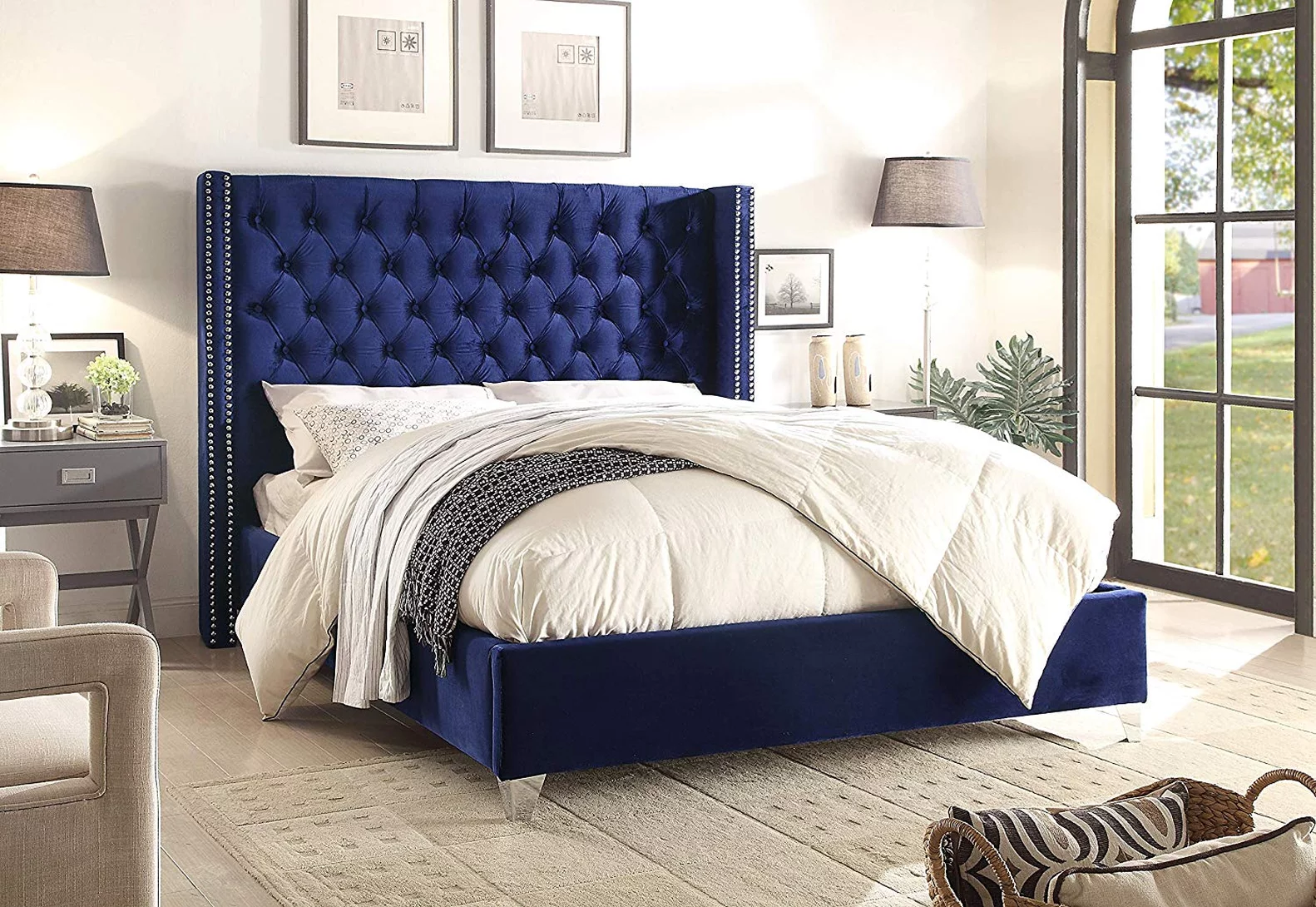 Zavior Diamond Tufting Wall Panel Bed