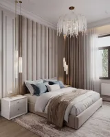 Personalized Wall Panel Headboard Bed – furniture thumbnail 3