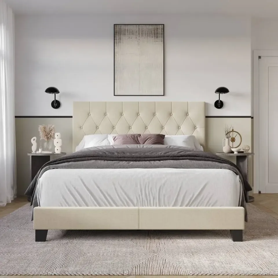 Zavior Dillon Tufted Upholstered Panel Bed - product image 4