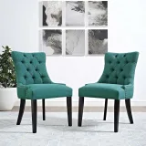 Upholstered Fabric dining chair – furniture thumbnail 1