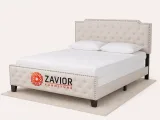 Zavior Enzers Upholstered Button Tufted Panel Bed thumbnail 1