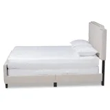 Zavior Enzers Upholstered Button Tufted Panel Bed thumbnail 4
