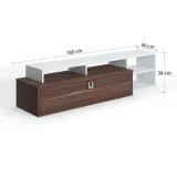 Modern extendable tv stand / display unit – furniture thumbnail 3