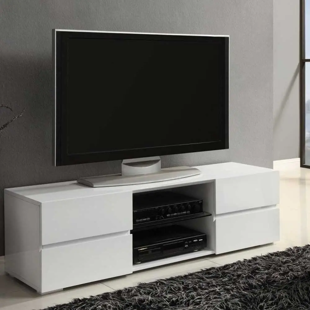 High Gloss White TV Stand – furniture
