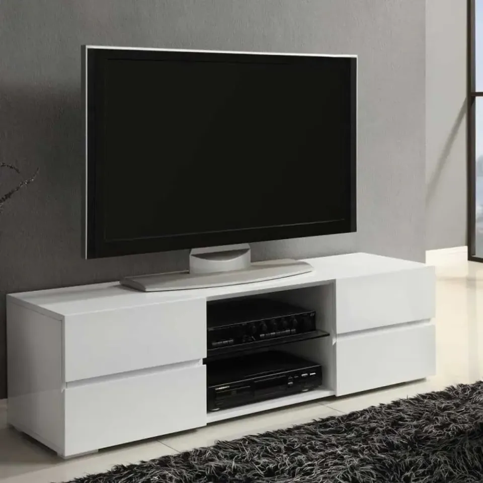High Gloss White TV Stand – furniture - product image 1