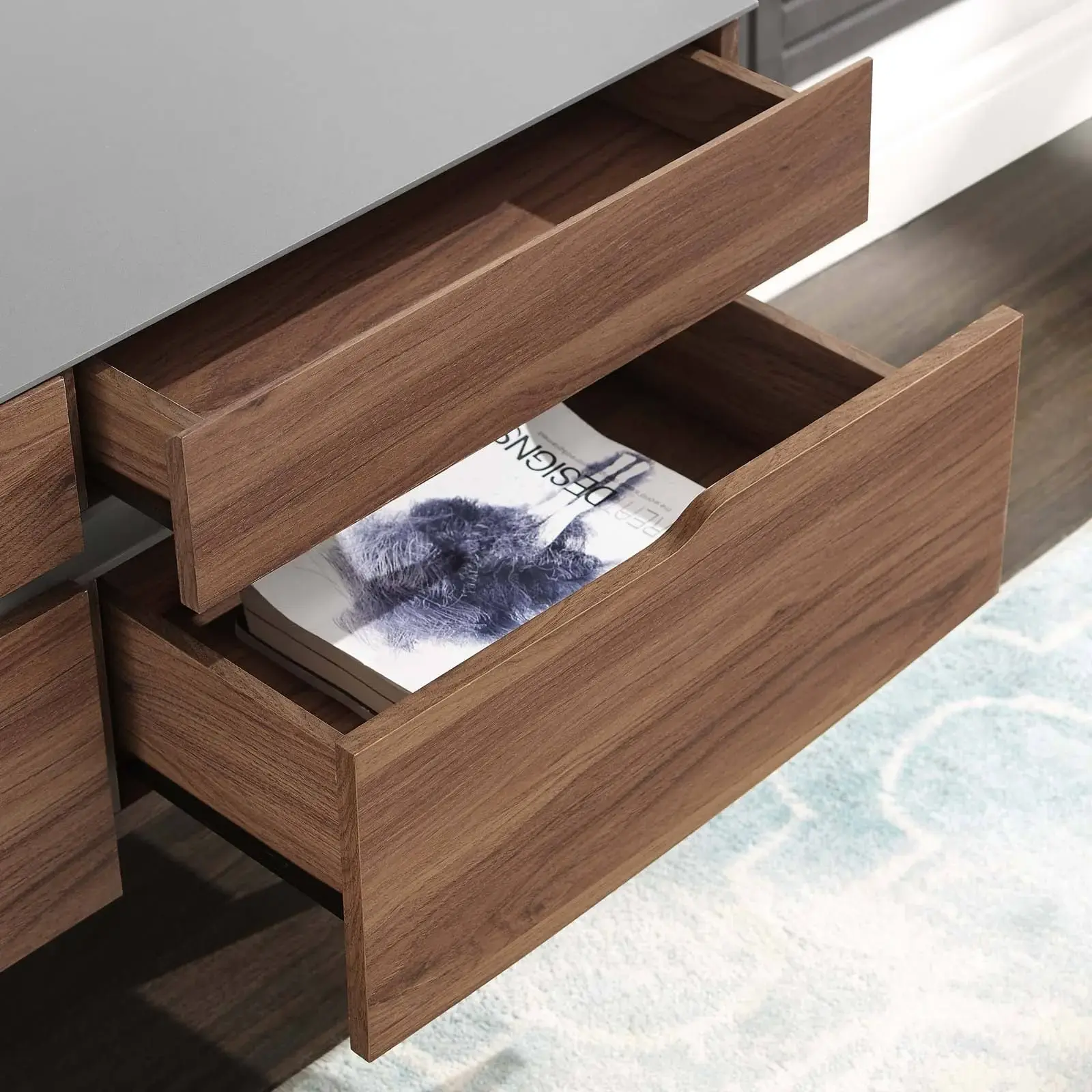 Tv stand in walnut gray – furniture