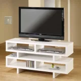 Modern TV Stand in white wood finish – furniture