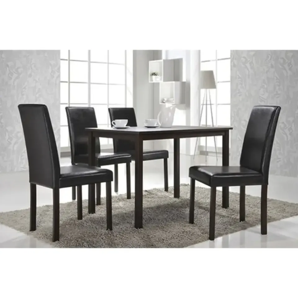 Faux Leather 5-Piece Dining Set – furniture - product image 2