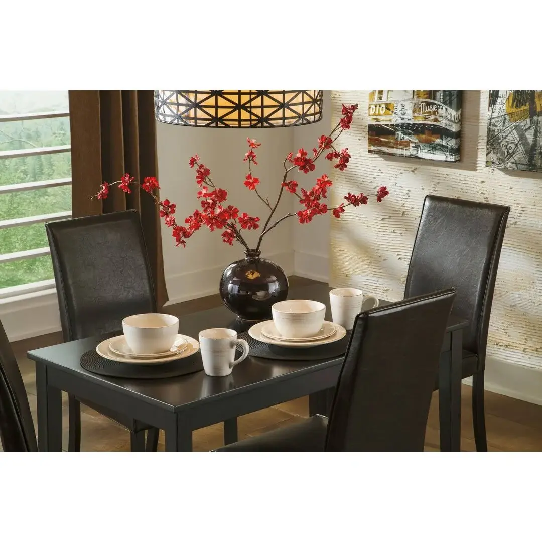 Faux Leather 5-Piece Dining Set – furniture