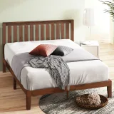 Zavior Espresso Solid Wood Platform Bed with Storage Drawers thumbnail 3