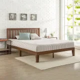 Zavior Espresso Solid Wood Platform Bed with Storage Drawers thumbnail 6