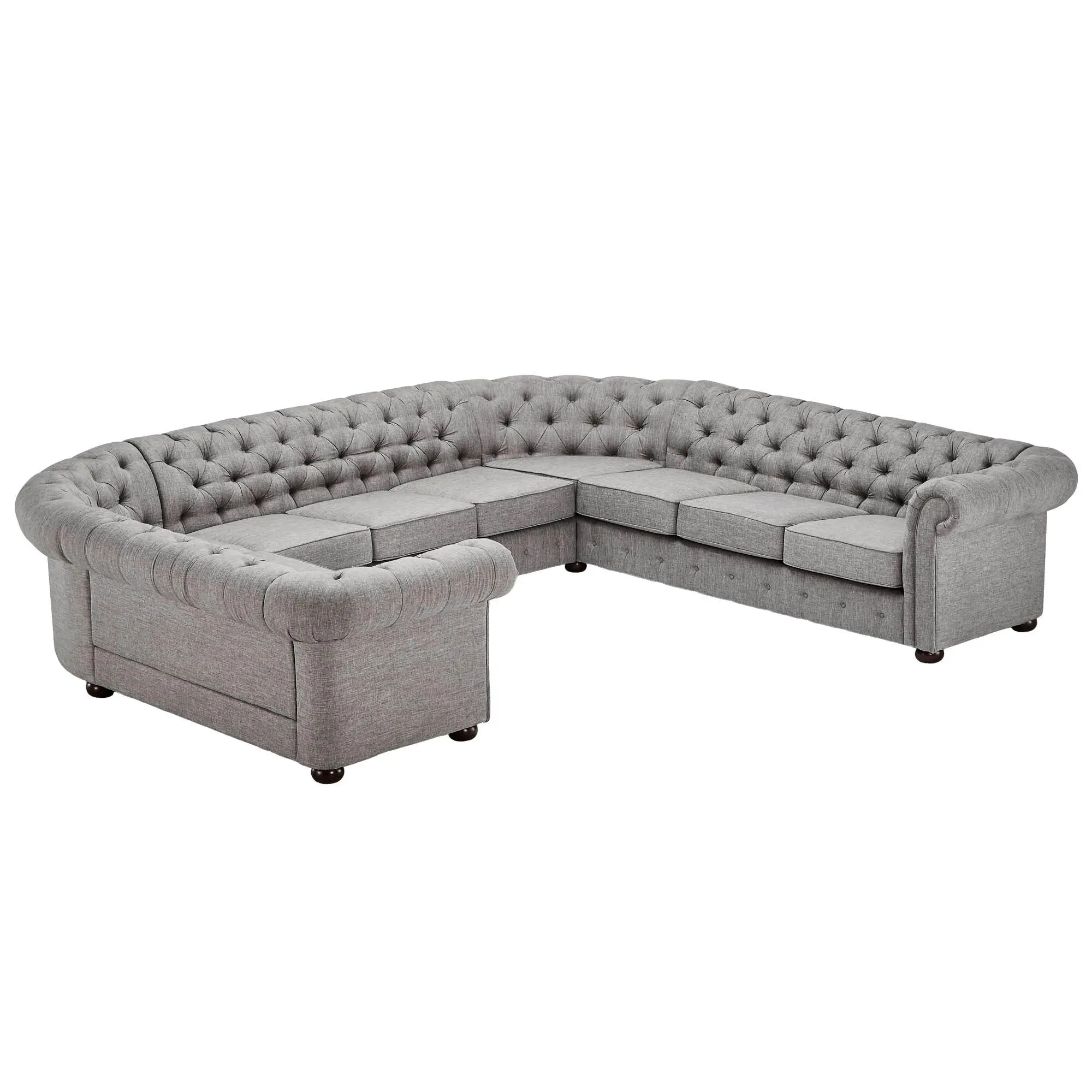 Chesterfield 11-Seat U-Shaped Sectional Sofa – Luxury Seating for Dubai Homes – furniture