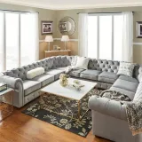 Chesterfield 11-Seat U-Shaped Sectional Sofa – Luxury Seating for Dubai Homes – furniture thumbnail 6